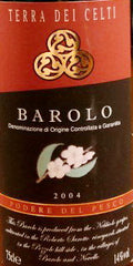 Terra Dei Celti Barolo Podero del Pesco 2004, 巴羅洛, 買紅酒, Red Wine, Fine Wine Asia, 意大利得獎酒, italian red wine, Wine Searcher, 紅酒推介, 頂級紅酒, 紅酒送貨
