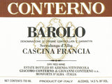 Giacomo Conterno Barolo Cascina Francia 凱西納弗朗西亞