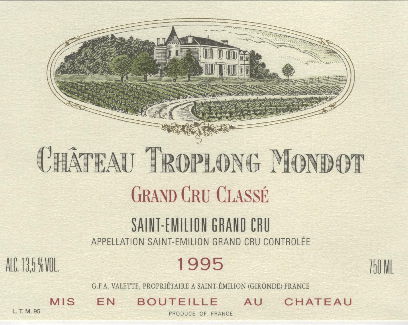 Chateau Troplong Mondot 卓龍夢特